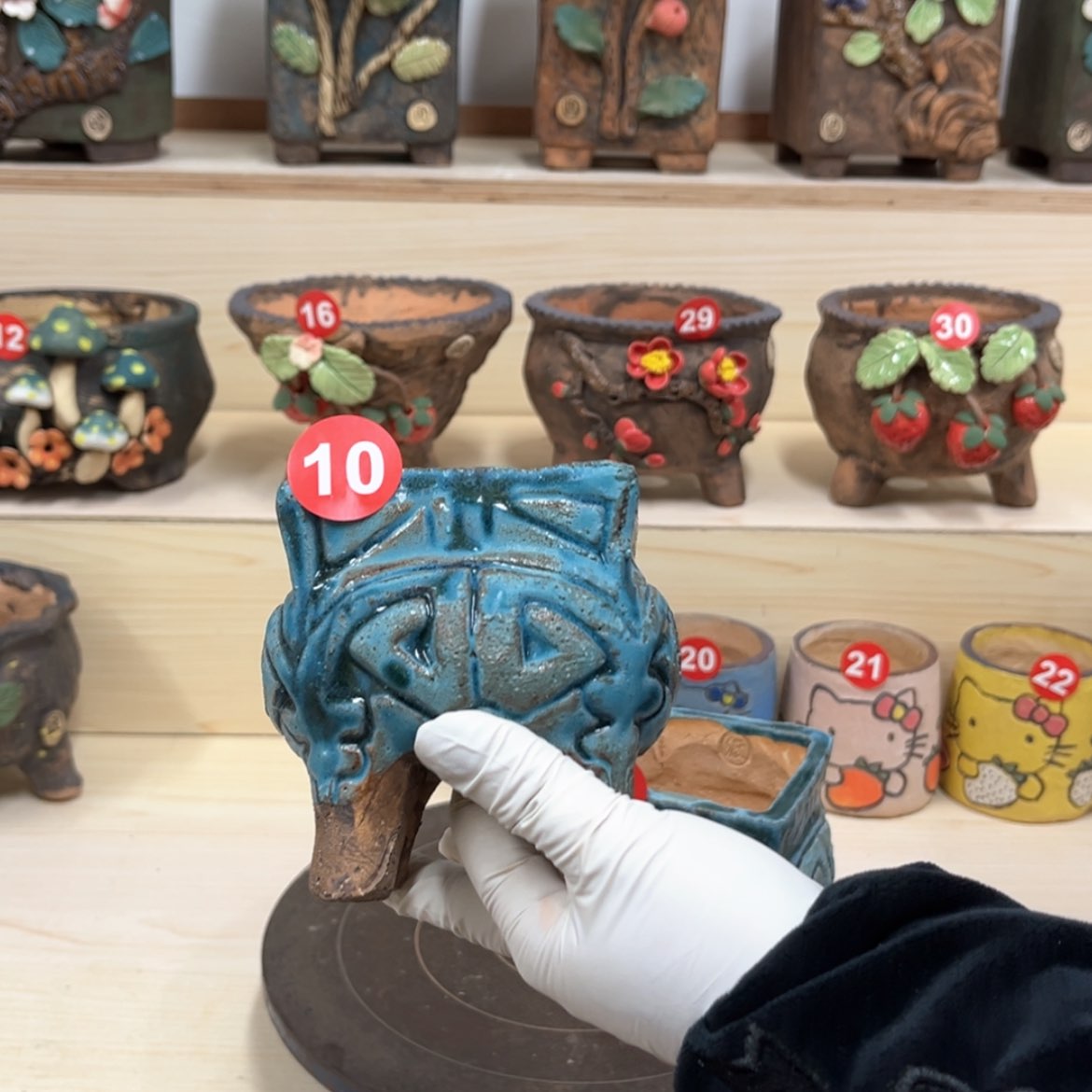 【闪购商品】紫砂花盆10号内口7外高10