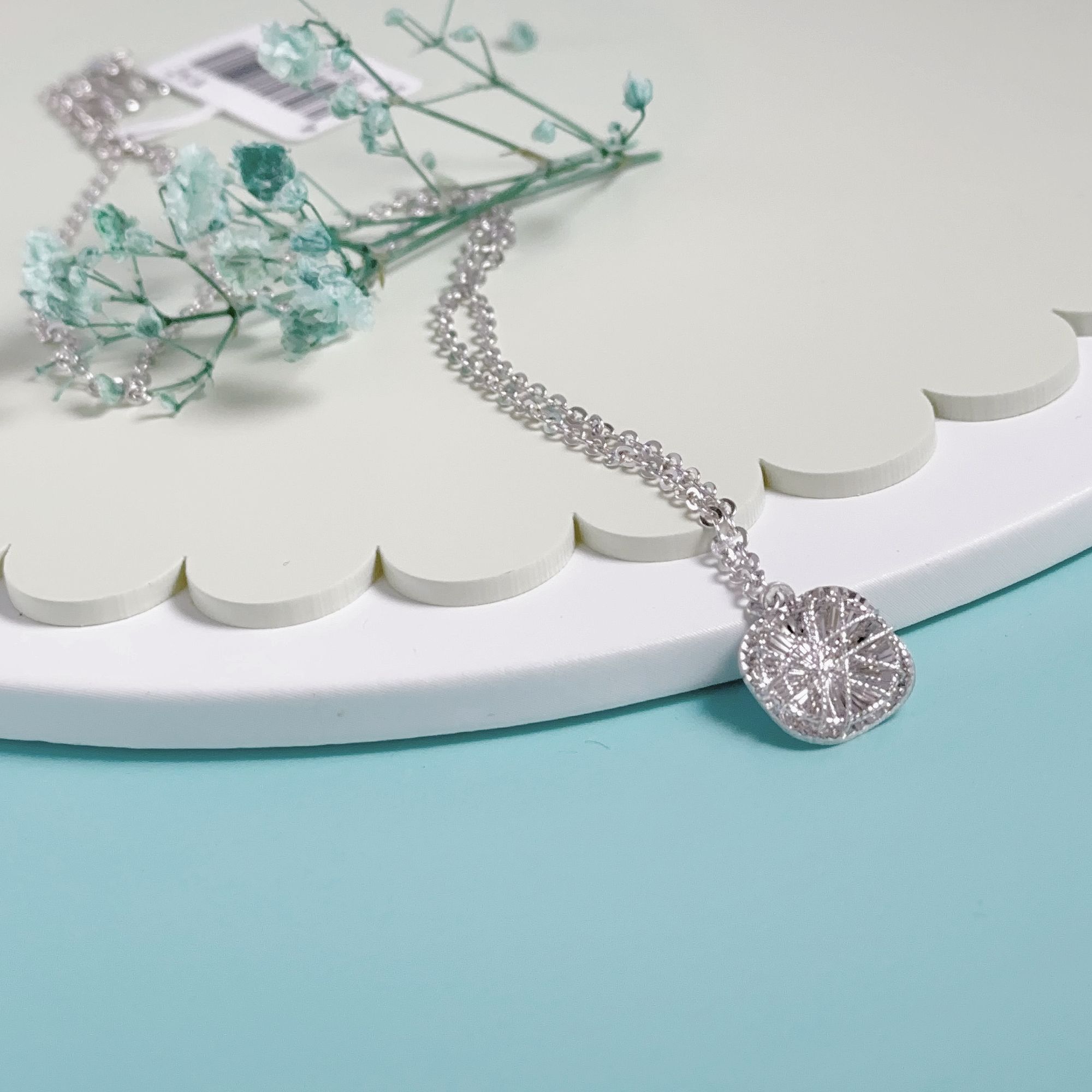 {PT950}铂金套链 爆闪小方糖套链