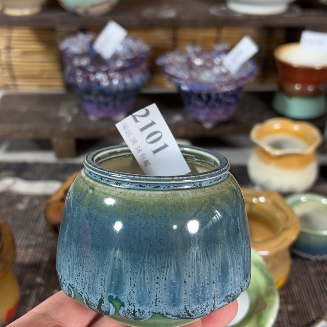 红陶景德镇手工花盆