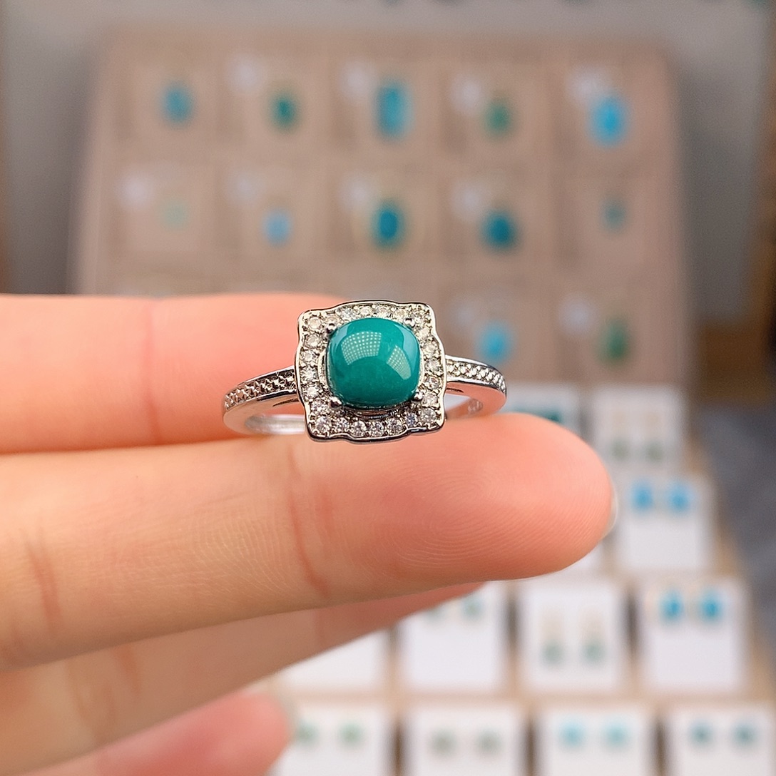 绿松石未镶嵌戒指