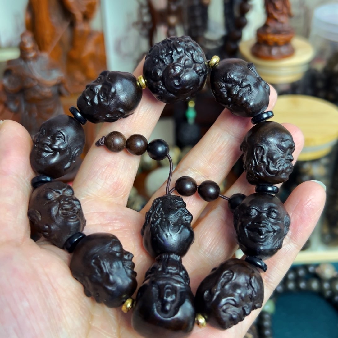 阴沉木年货节福利活动把件摆件文玩手串