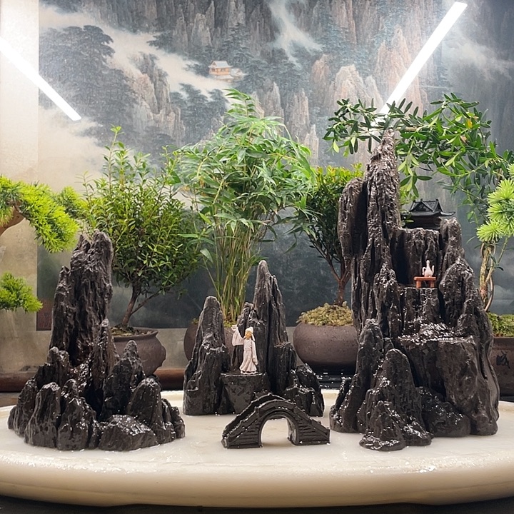 天***4鱼缸造景组合5233