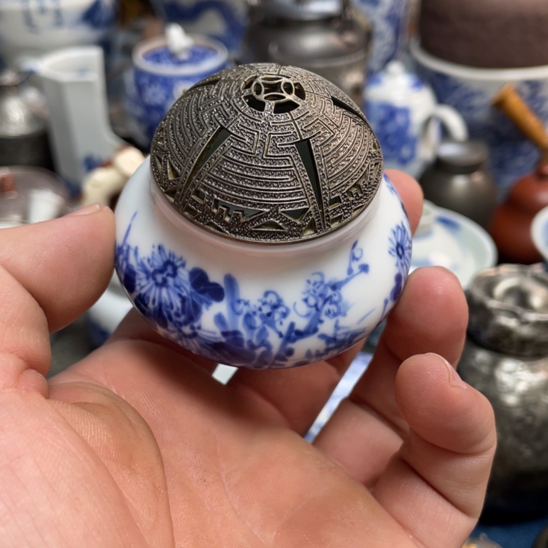 核桃两个球核桃两个球香炉