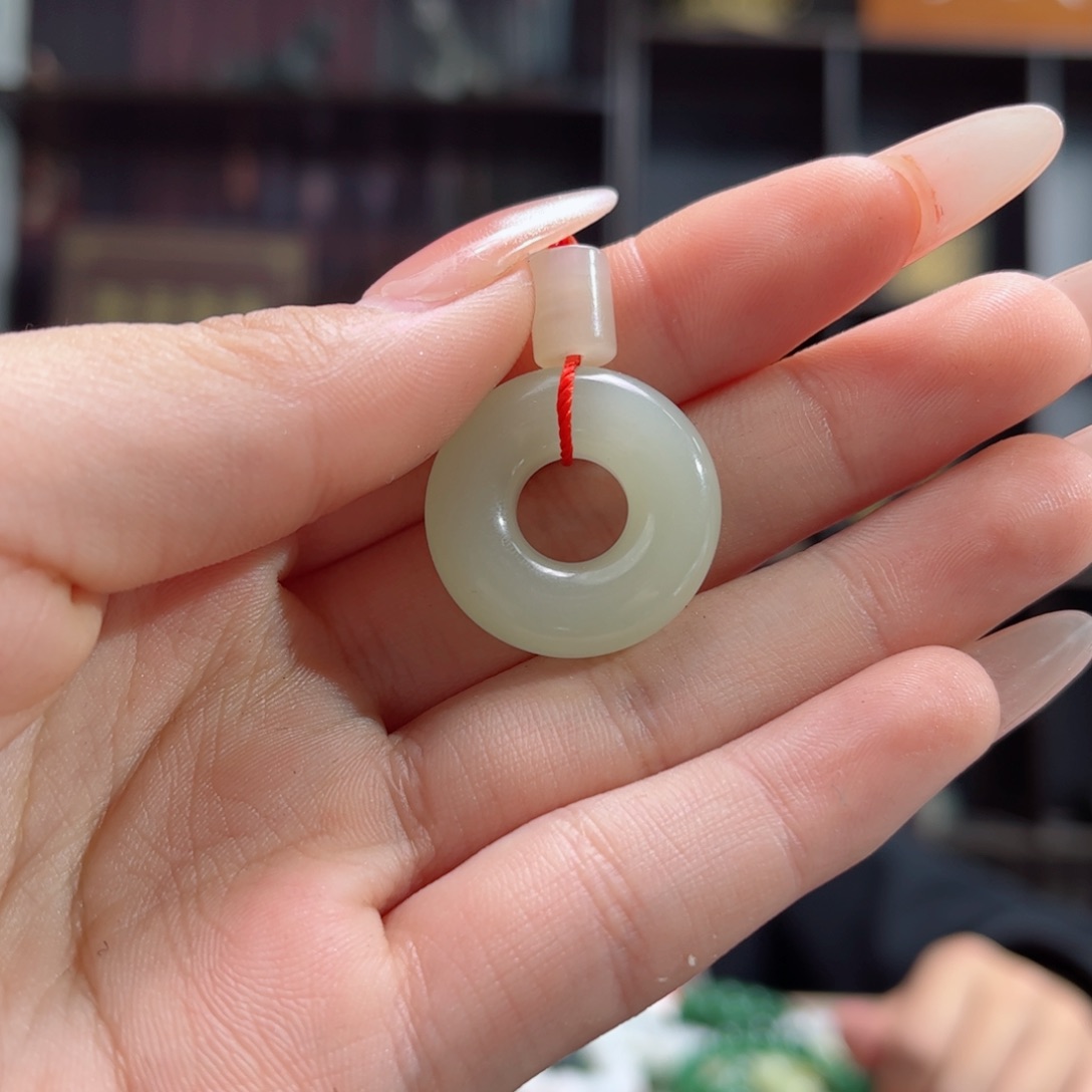 【闪购商品】和田玉手链未镶嵌青海料挂件平安扣