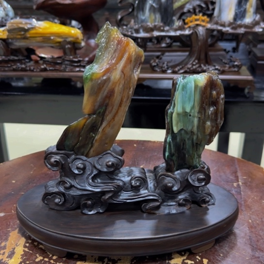 硅化玉摆件未镶嵌