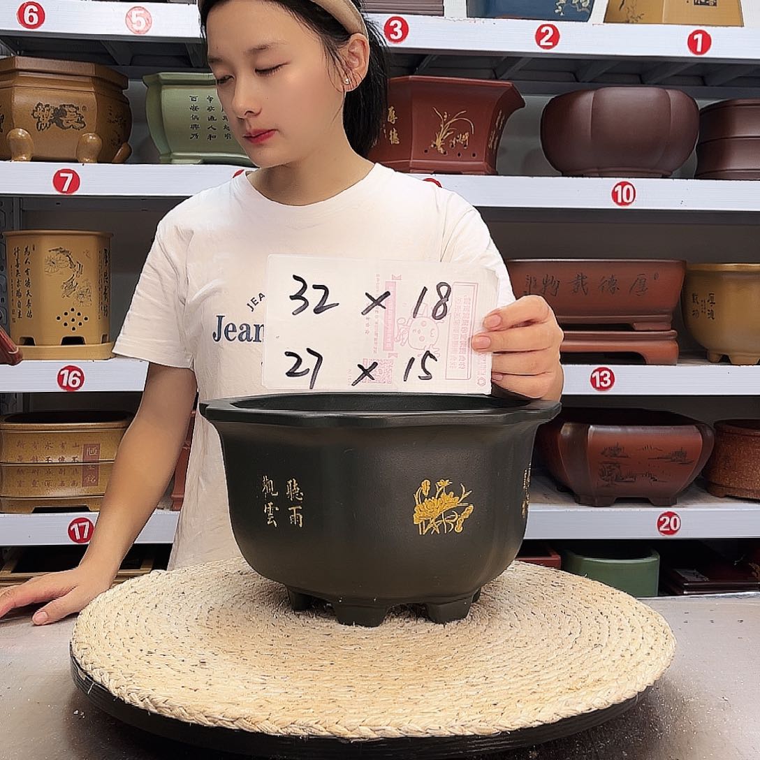 紫砂花盆紫砂花盆