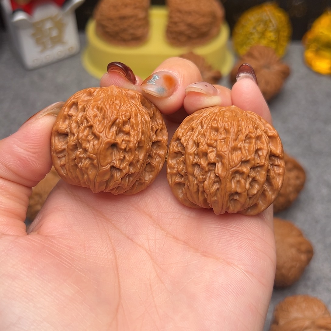 把件文玩核桃毕业精品精配山地磨37全品正磨