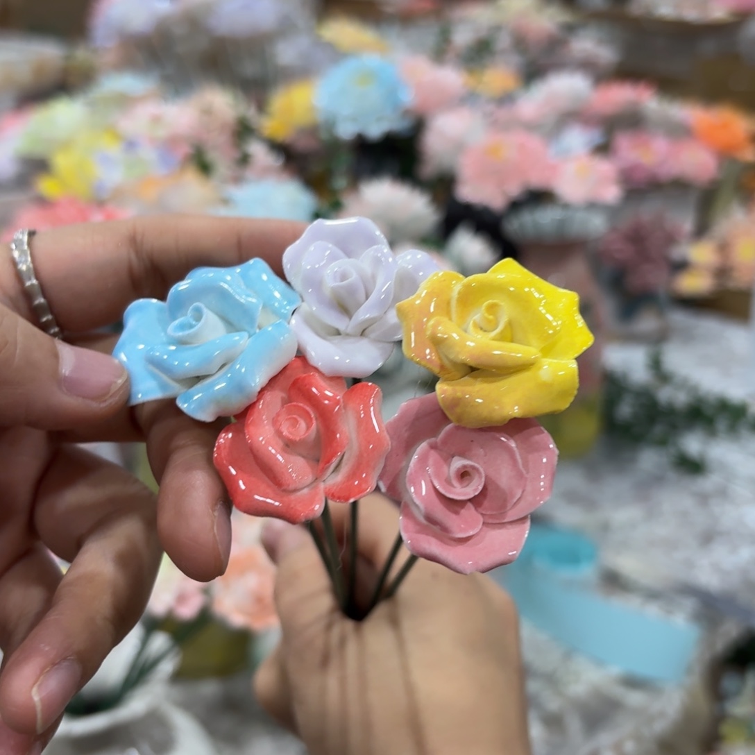 陶瓷花，拍满20发货，退款拉黑