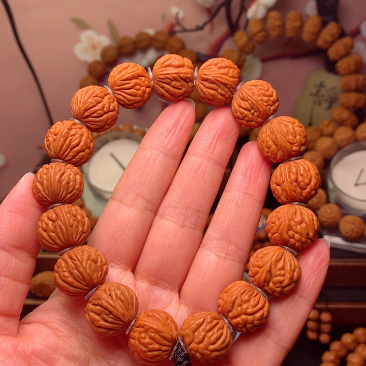 桃核手串龙纹桃核7