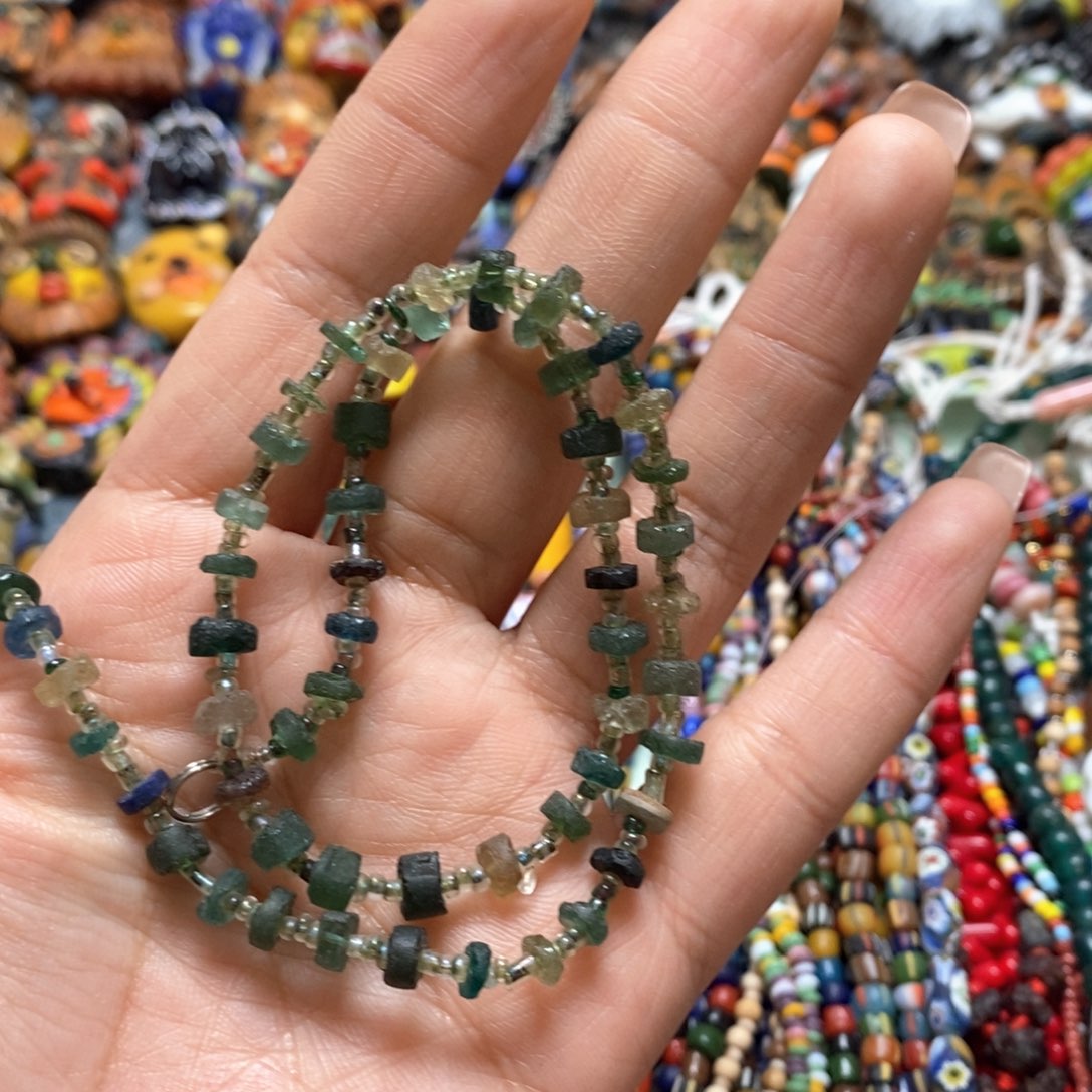 琉璃颈饰印度尼西亚链子