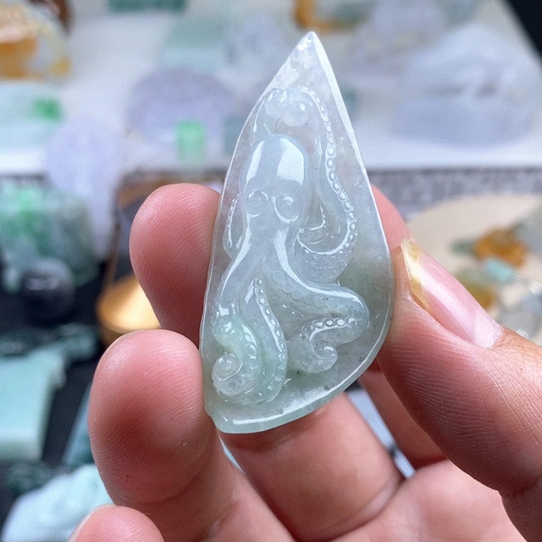 翡翠未镶嵌吊坠(不含链)