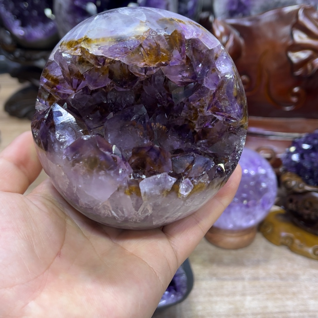 摆件紫晶未镶嵌摆件