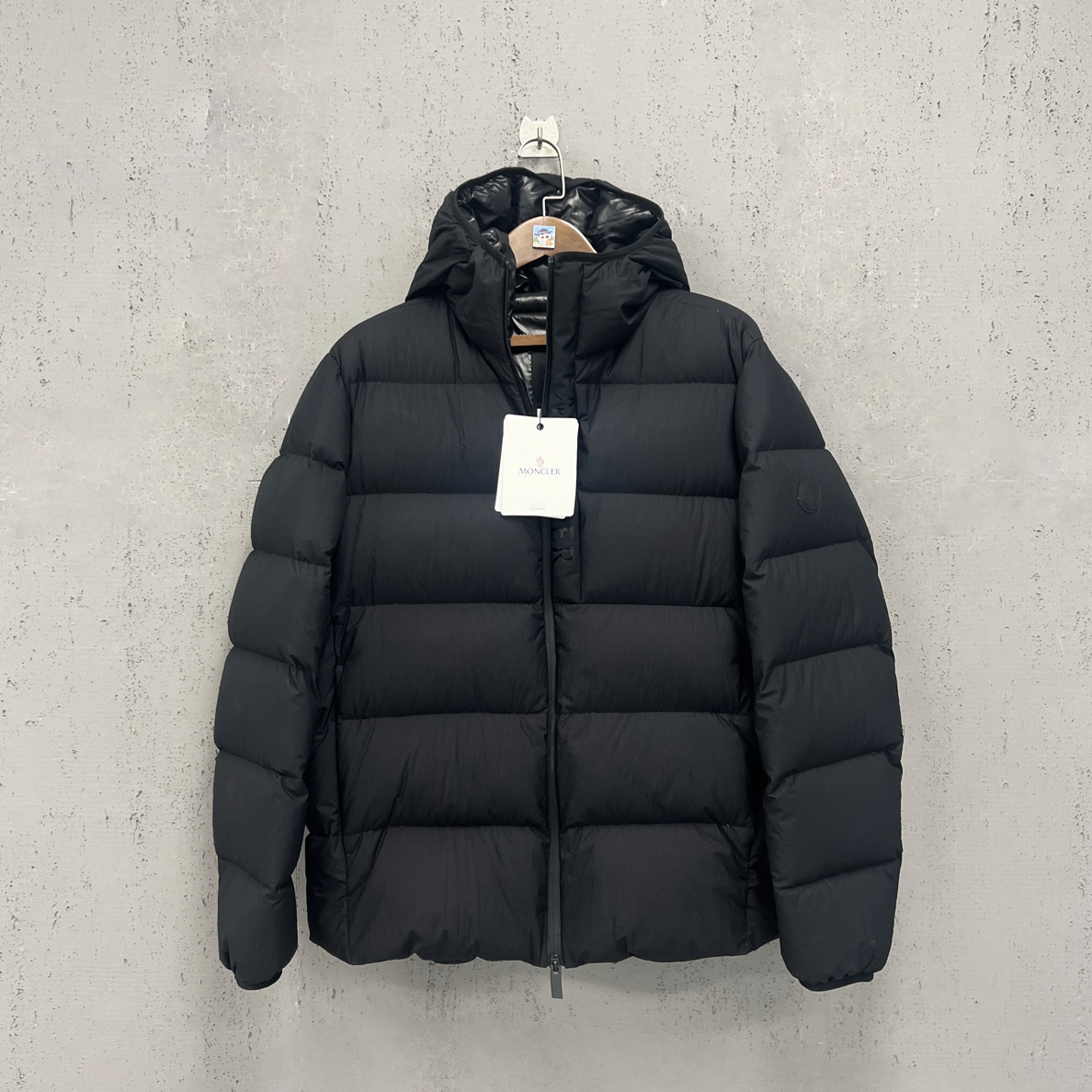未使用 MONCLER moncler蒙口哑光尼龙黑标厚款羽绒服5码