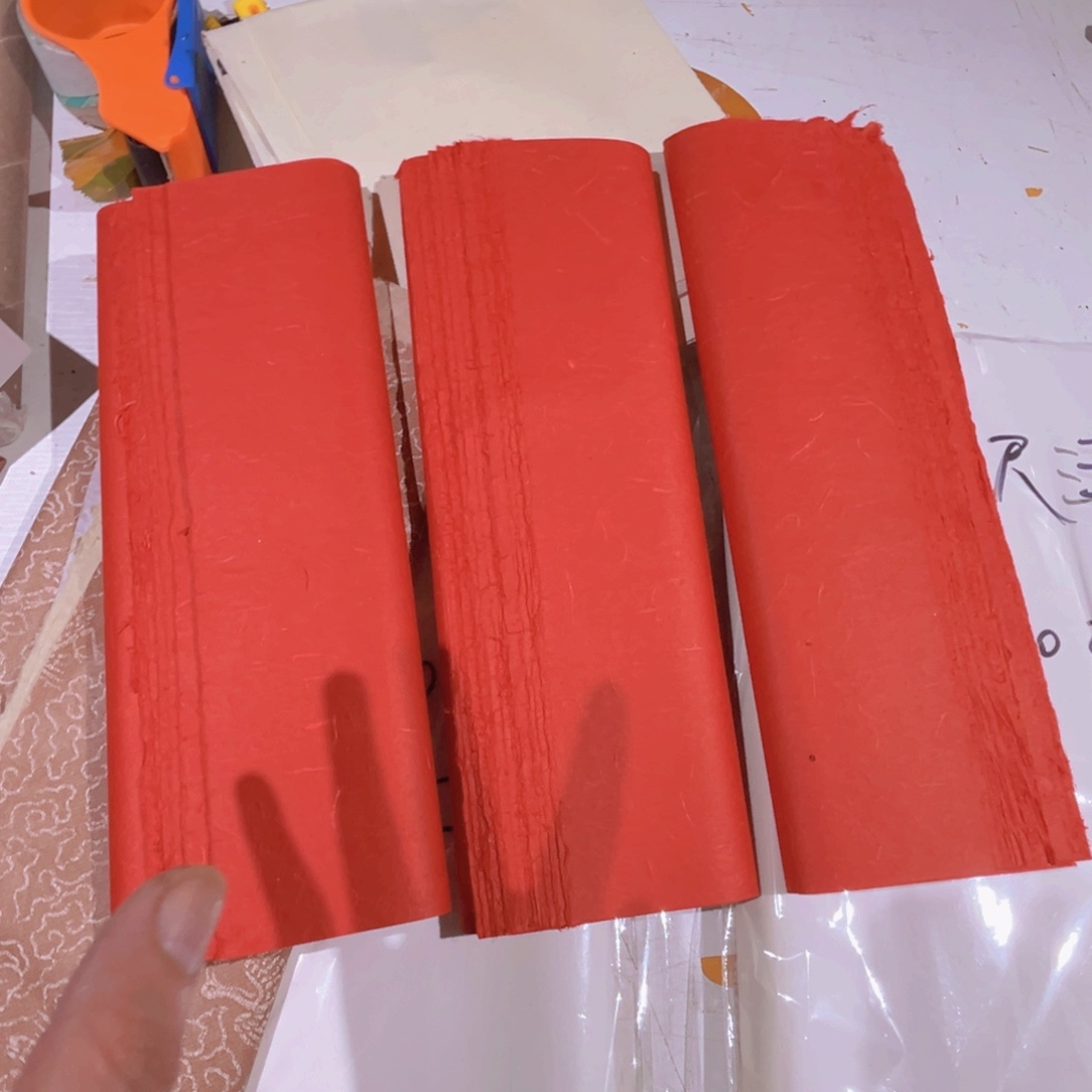 四尺四开朱纨25张手工皮纸