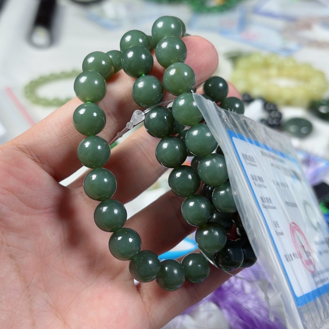 和田玉手链拍一发一多样性未镶嵌