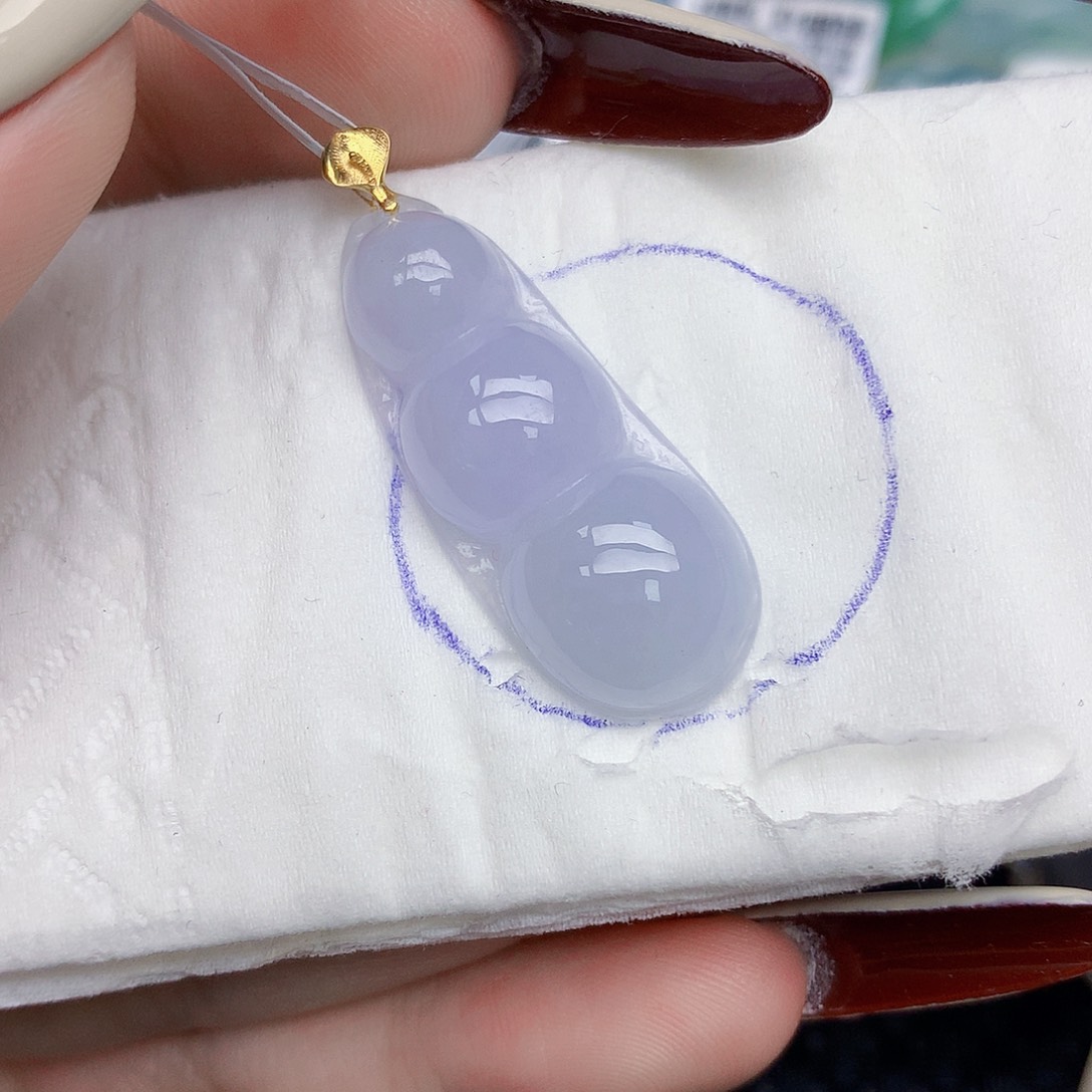 翡翠18K金镶嵌颈饰天然缅甸翡翠a货百元以上9元证书费自理