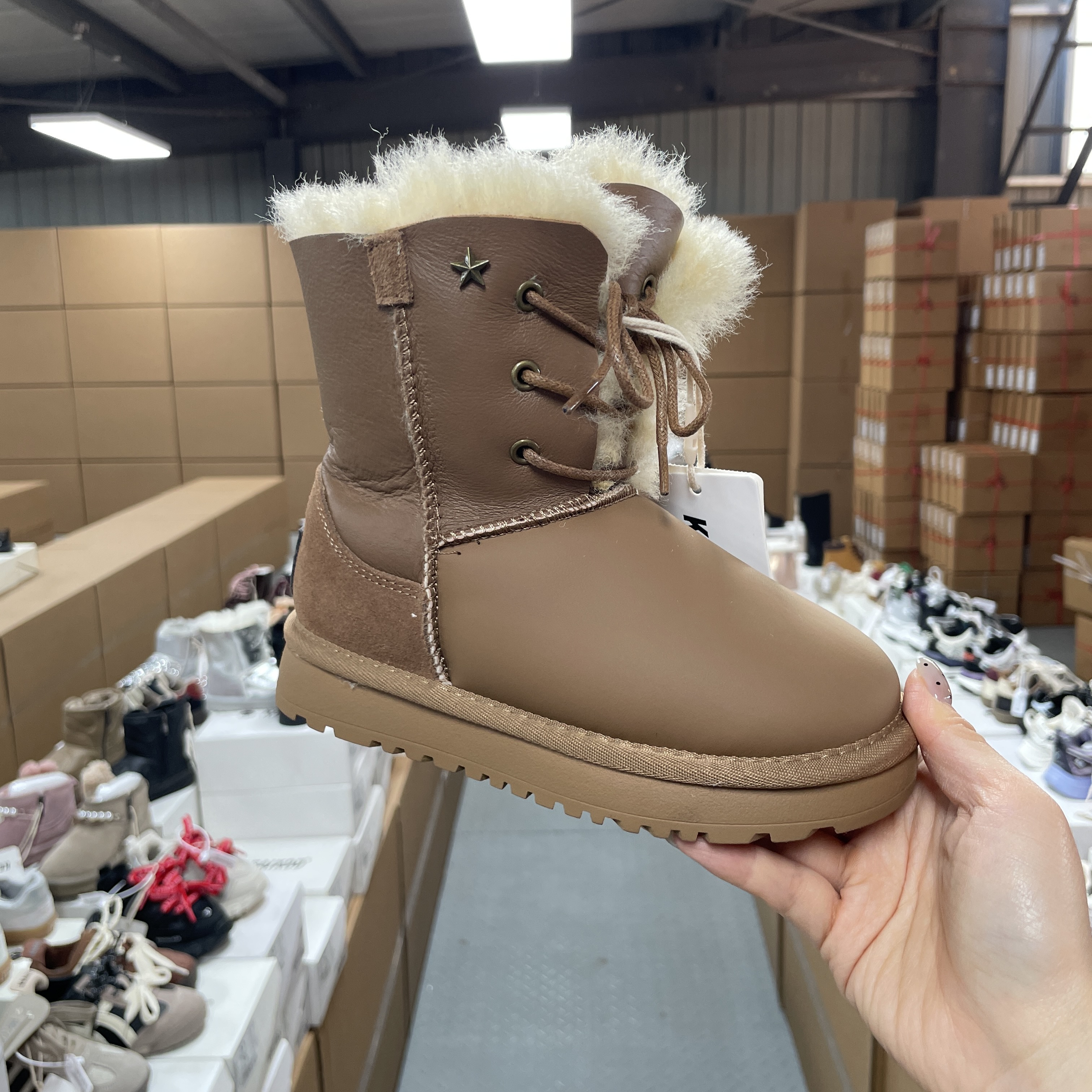 35027儿童雪地靴 女童鞋 国内大品牌童鞋同厂出品