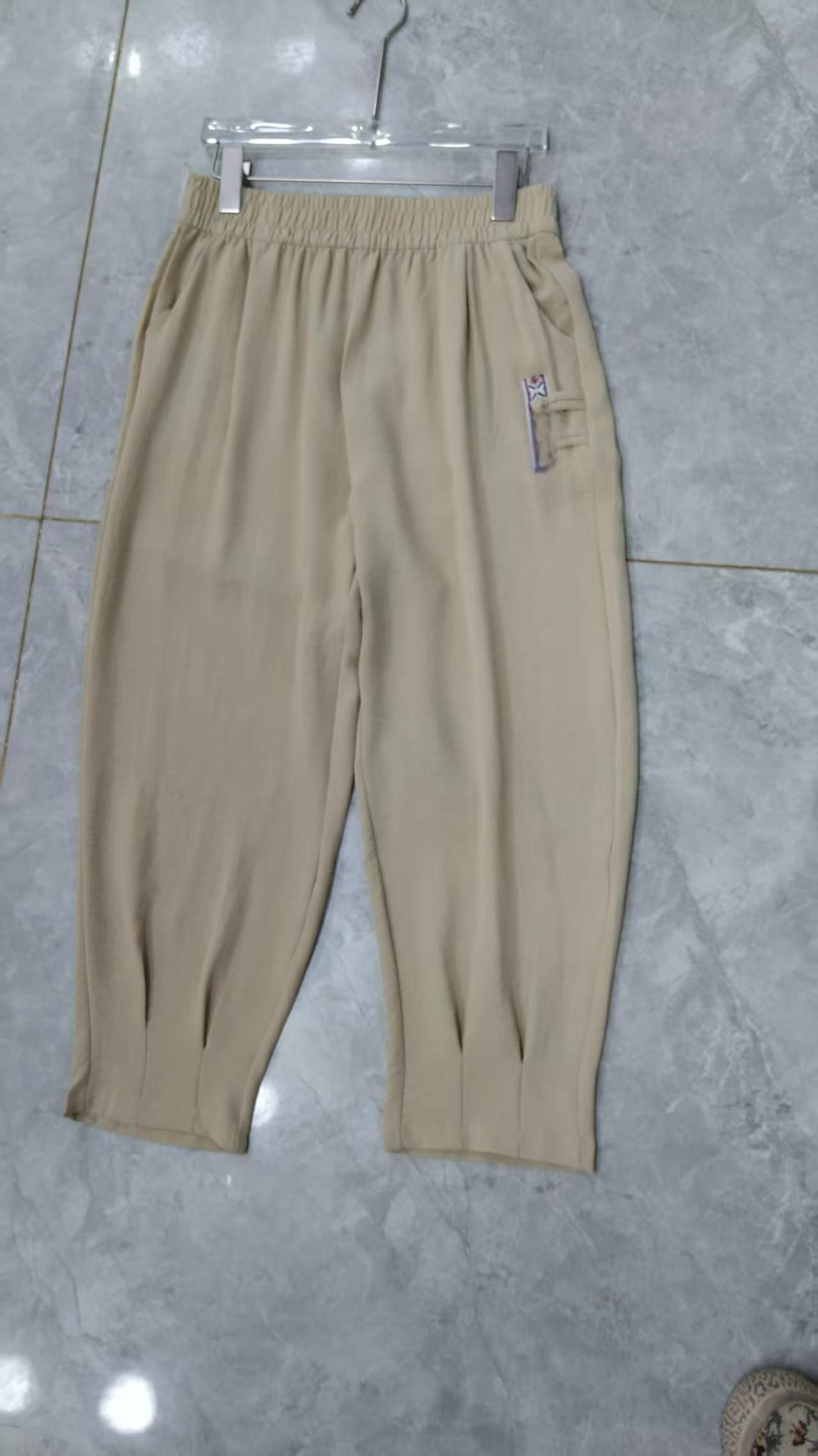 058 夏季女士时尚百搭老爹裤 F36