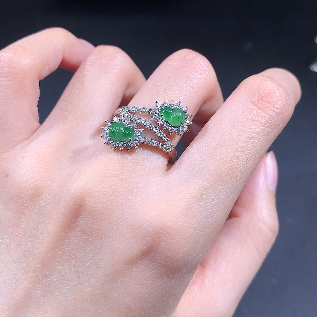 未镶嵌戒指翡翠翡翠