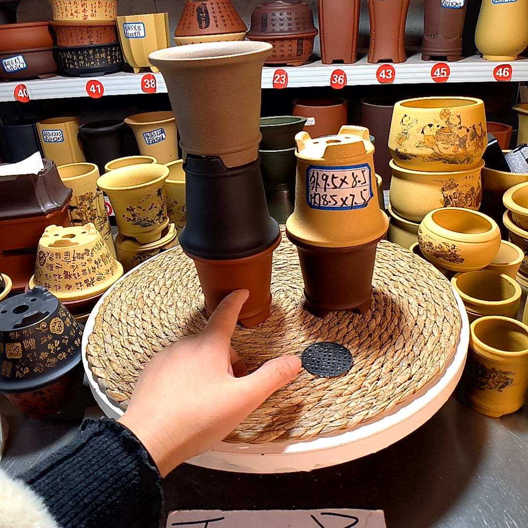 宜兴紫砂紫砂紫砂花盆盆紫砂