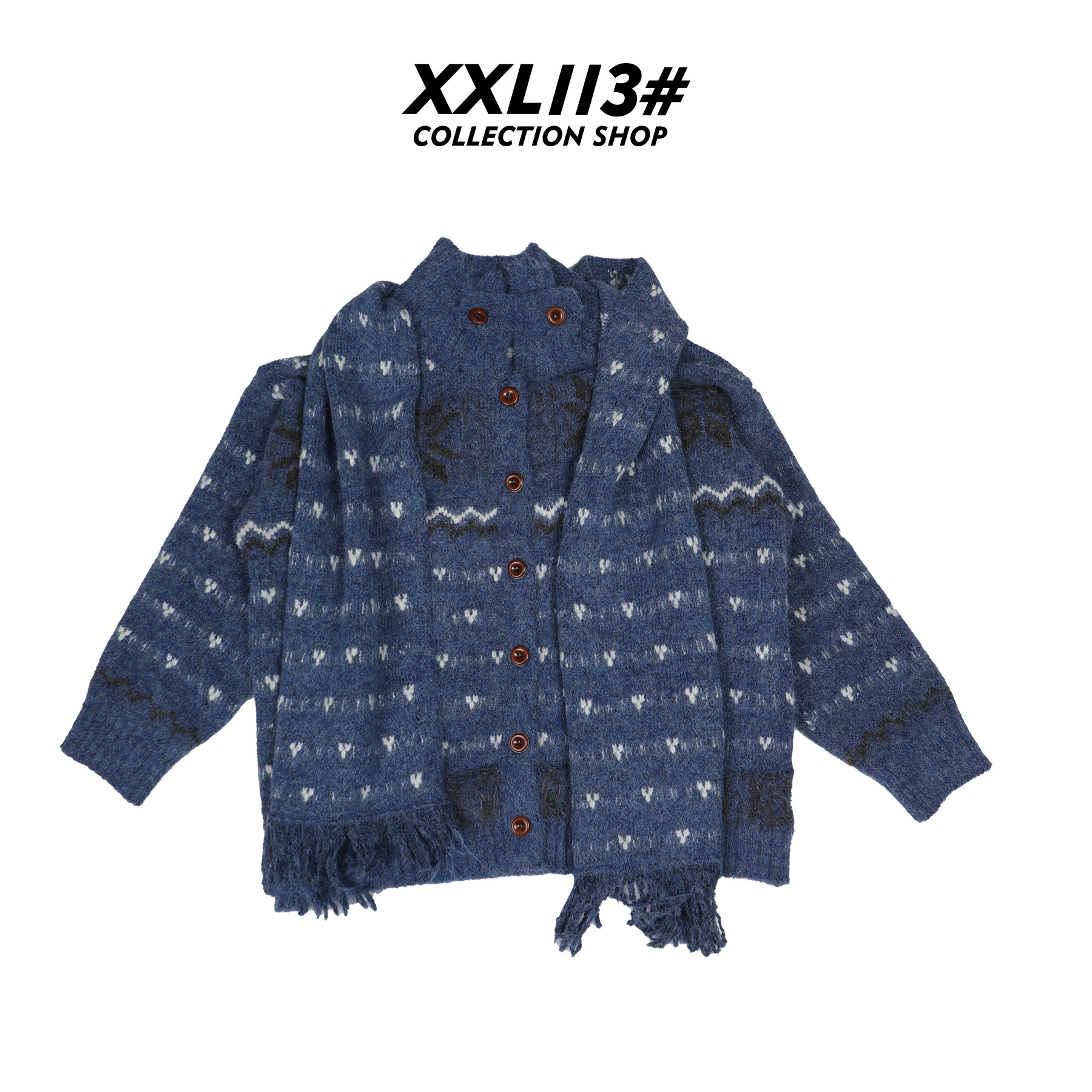 113* CENTRALIZED SHOP开衫潮流设计师毛针织衫X5F04K7404