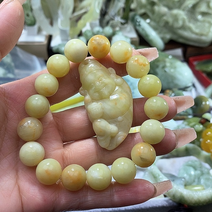 岫玉岫玉手链未镶嵌
