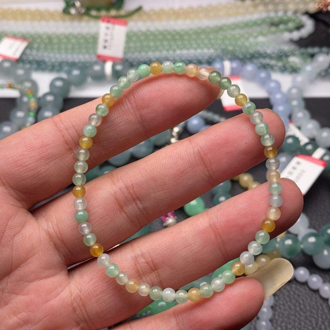 翡翠手链未镶嵌多样性发货