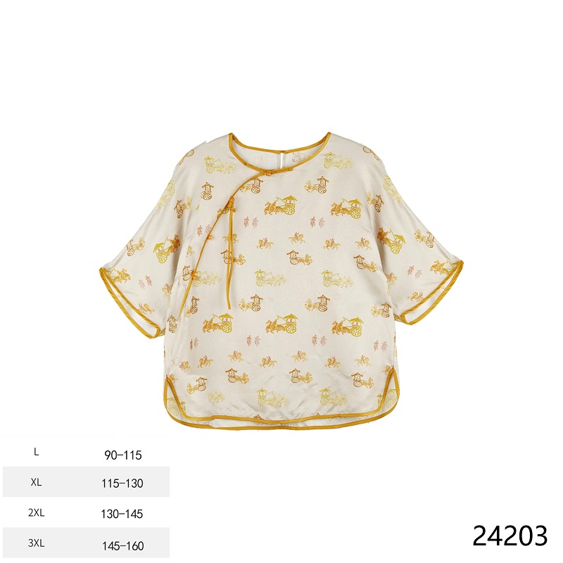 PP 2025春夏车水马龙透气夏季印花薄款系带外套 24203