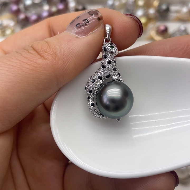 海水珍珠吊坠(不含链)银S925镶嵌