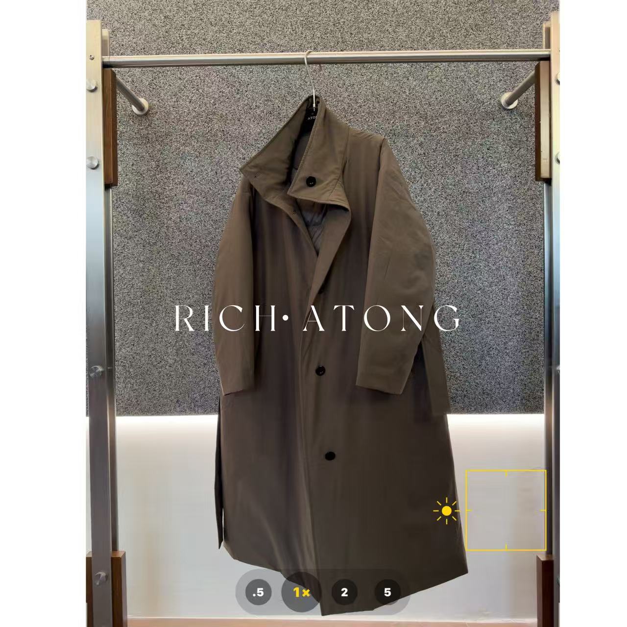 RICH ATONG.-【远方来信】-2025高充绒蓬松90风衣白鹅绒服1020-02