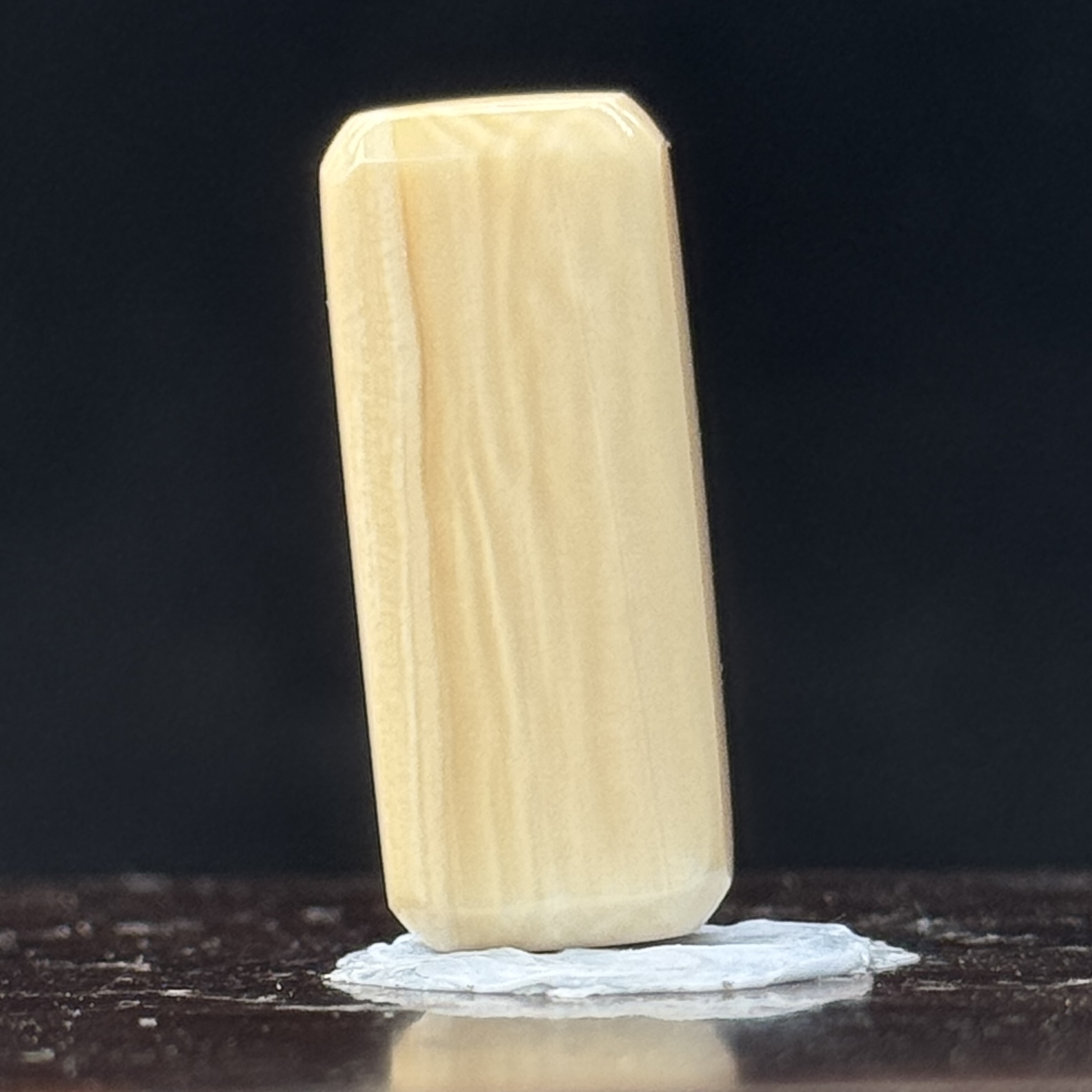 DEZHI/德志24*10*10mm4.4g一字三通天然猛犸牙Y12【默认打三通孔】