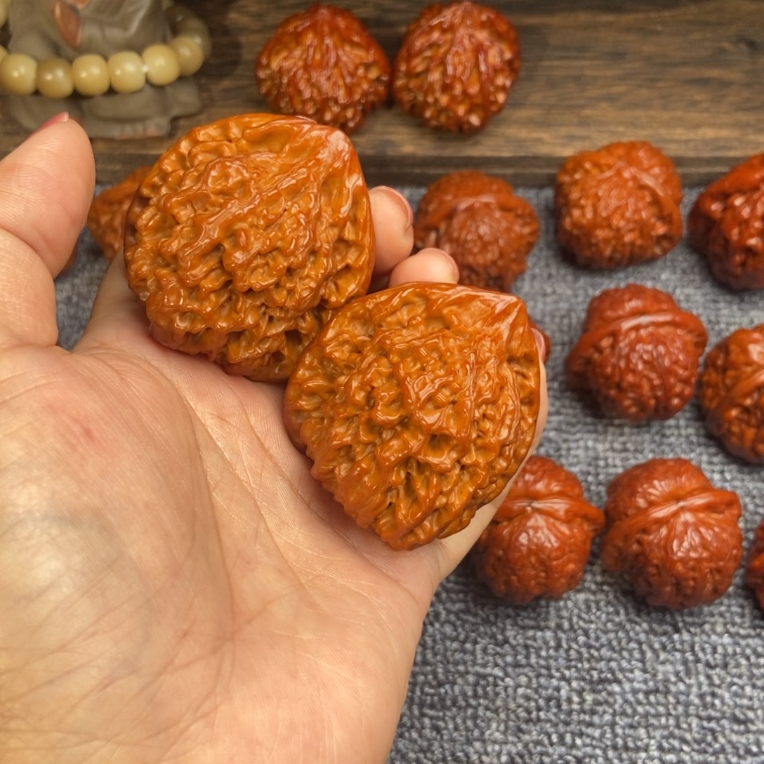 文玩核桃把件大官帽25