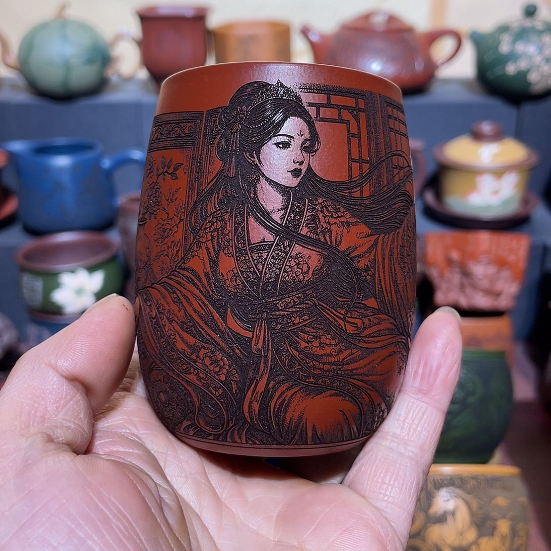 原矿紫砂手工主人杯