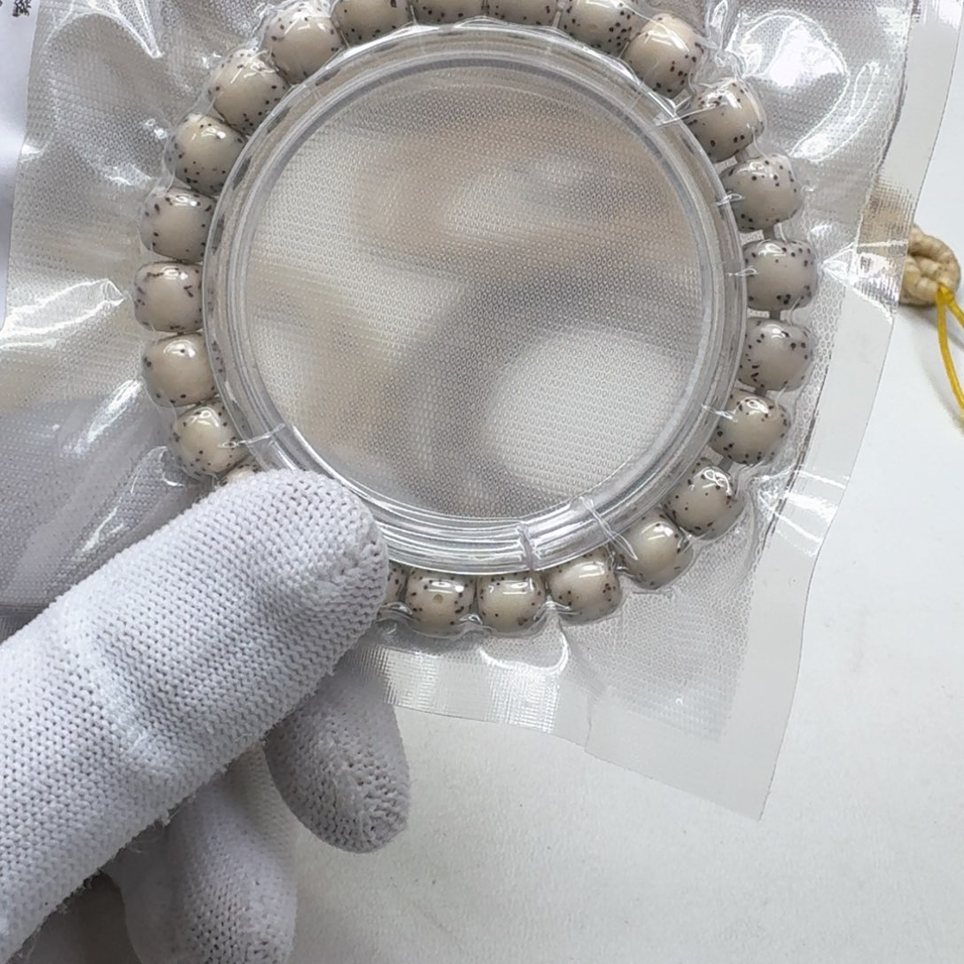 星月菩提手串30灭世糯冰石玉河豚9左右桶单圈