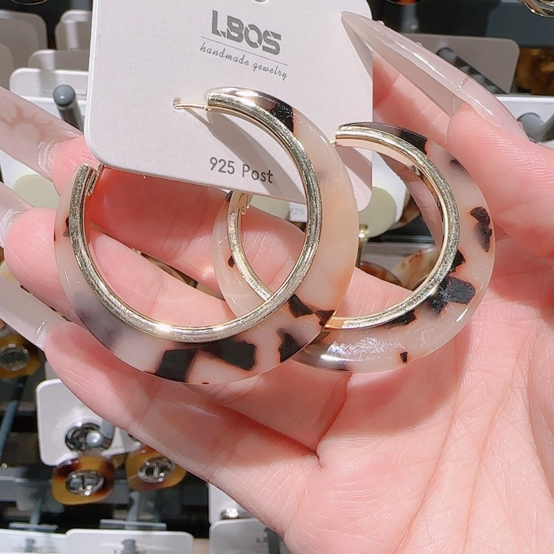 锆石铜合金925银耳环