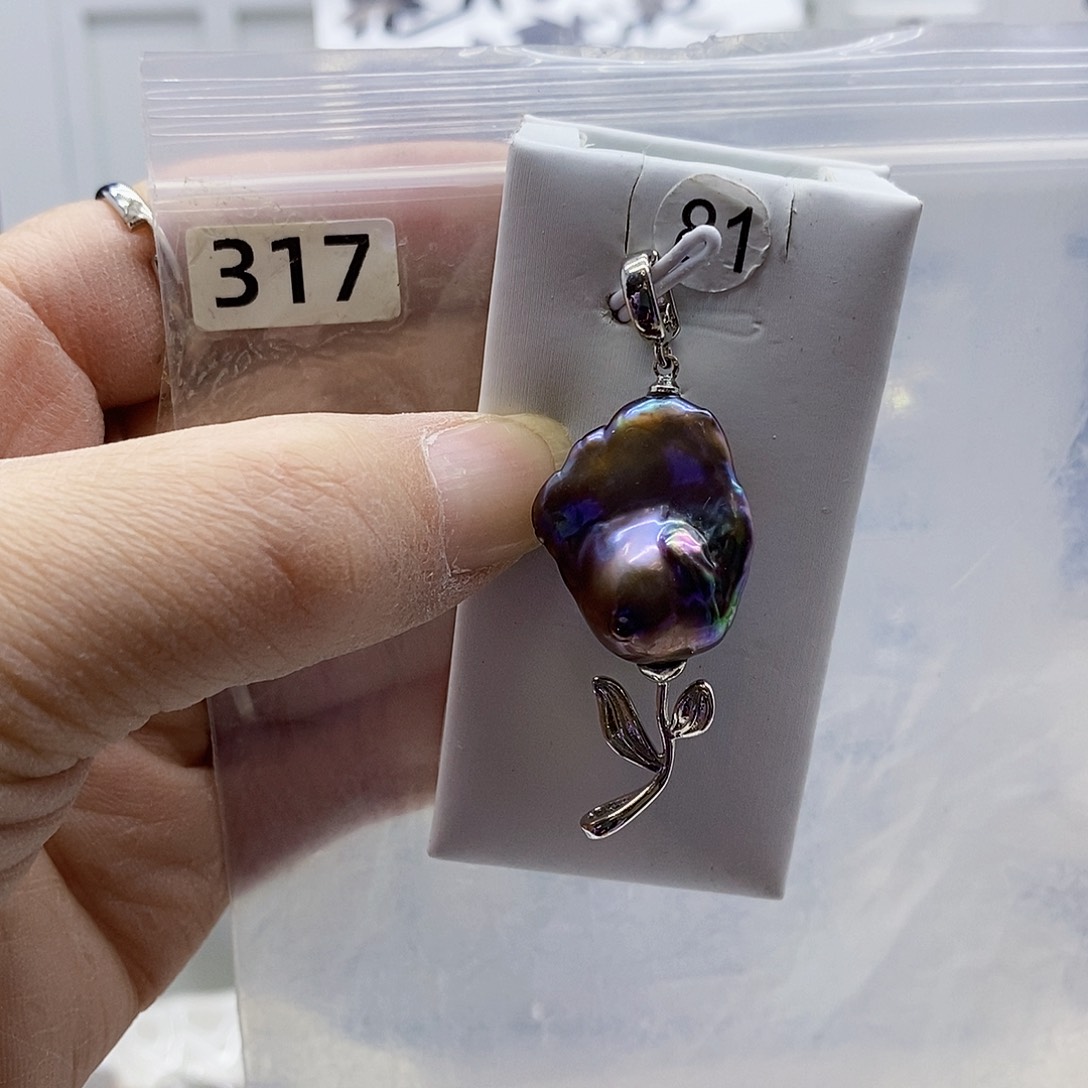 颈饰合金淡水珍珠