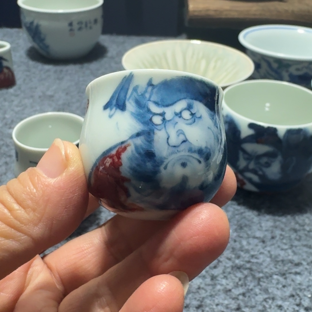 半***月现代景德镇陶瓷手绘茶具