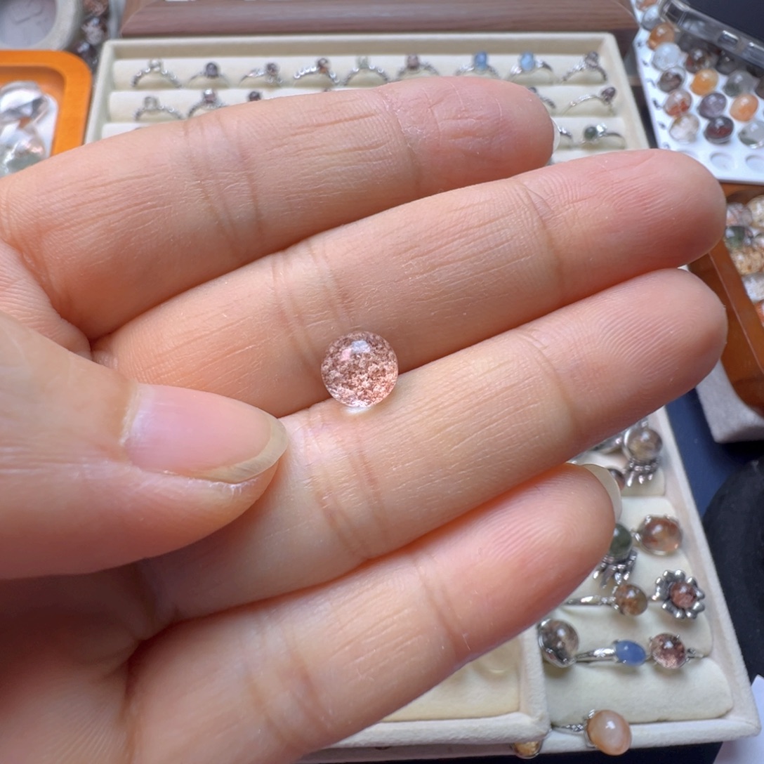 允***年水晶戒指银S925镶嵌