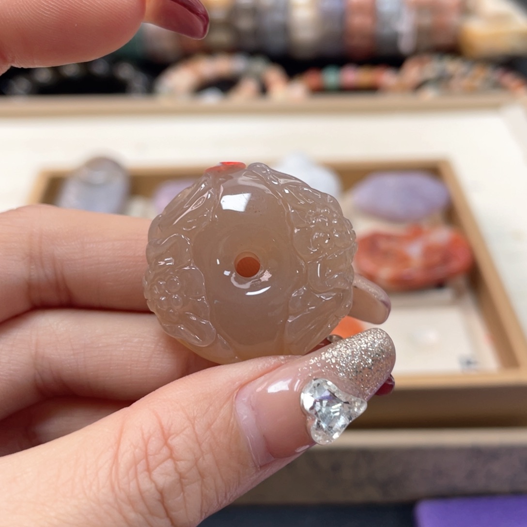 硅化珊瑚（珊瑚玉）手链未镶嵌图*164