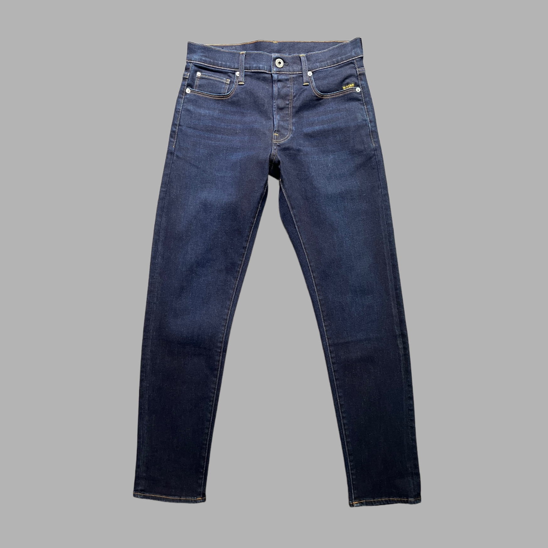 【RAW】3301基础款 深蓝色 春秋款直筒修身版 时尚潮流