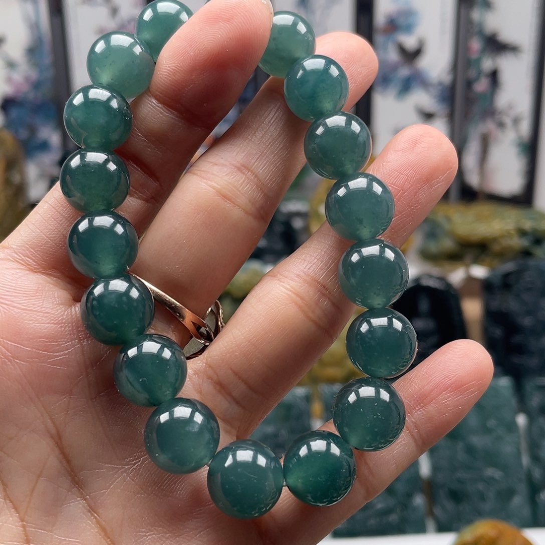 翡翠未镶嵌颈饰天然翡翠a货珠