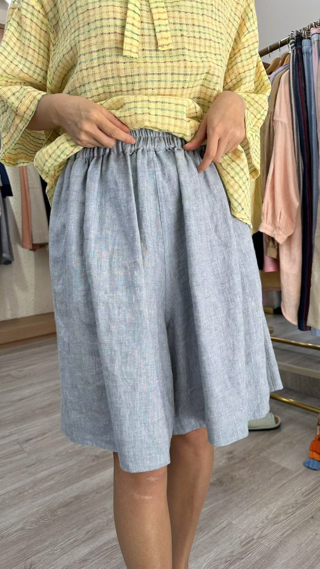 TAYA泰国手工棉麻短裤