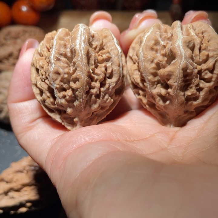 把件文玩核桃东北楸子小雪85