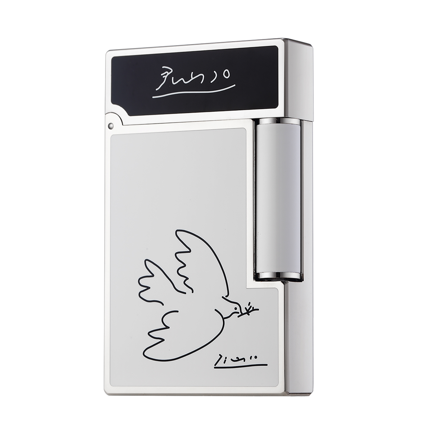 066毕加索和平鸽法国Dupont定制高端充气款打火机朗声男纯铜