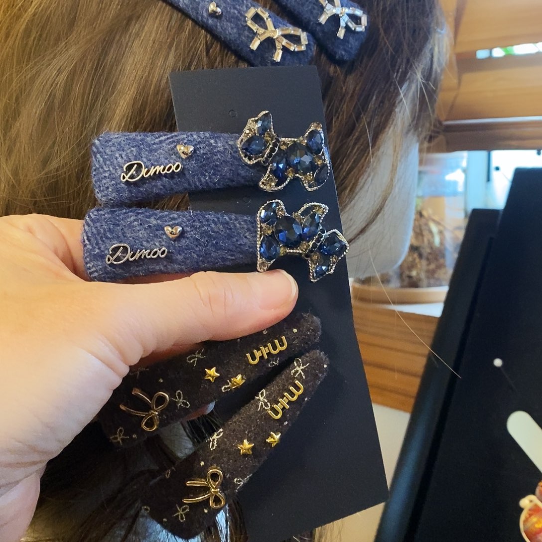 皮质铁合金狗狗大礼包发夹发卡