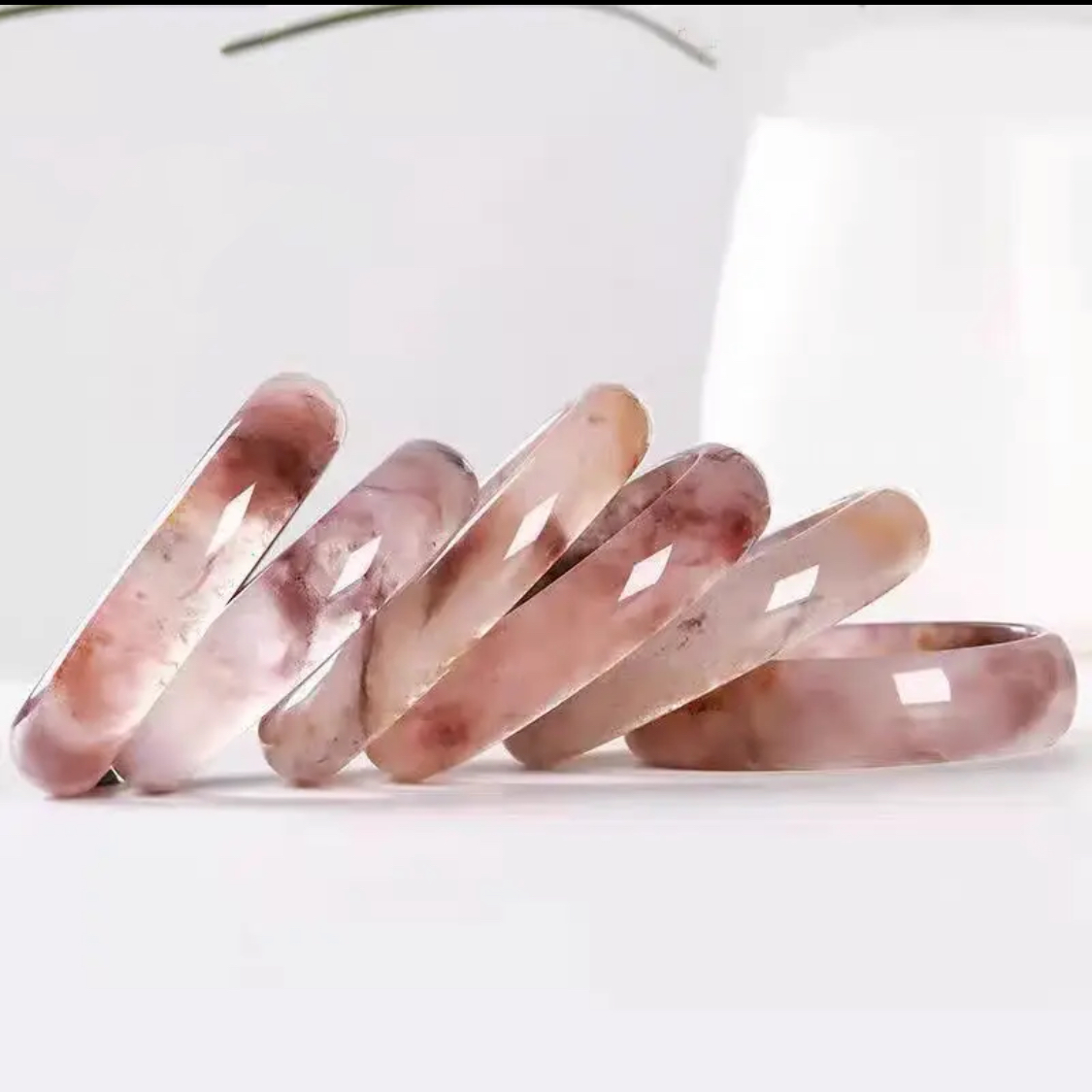 紫罗兰新疆金丝玉冰透新中式美人镯古风汉服配饰多样性发货