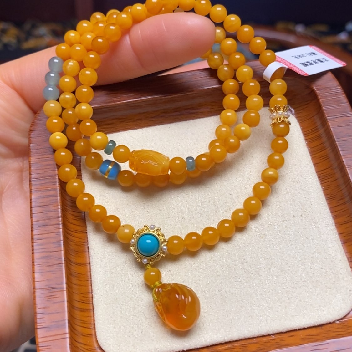 【闪购商品】蜜蜡手链未镶嵌手串