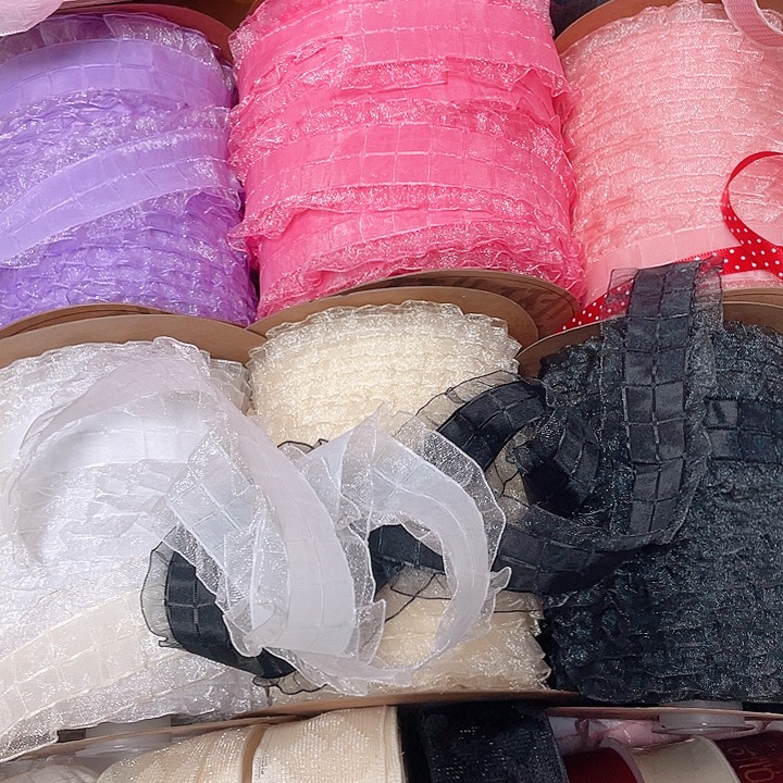 4cm纱花边杀一码3元颜色备注