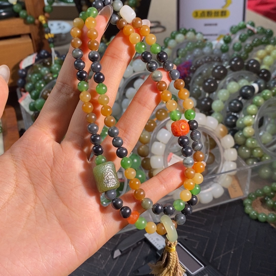 和田玉未镶嵌手链