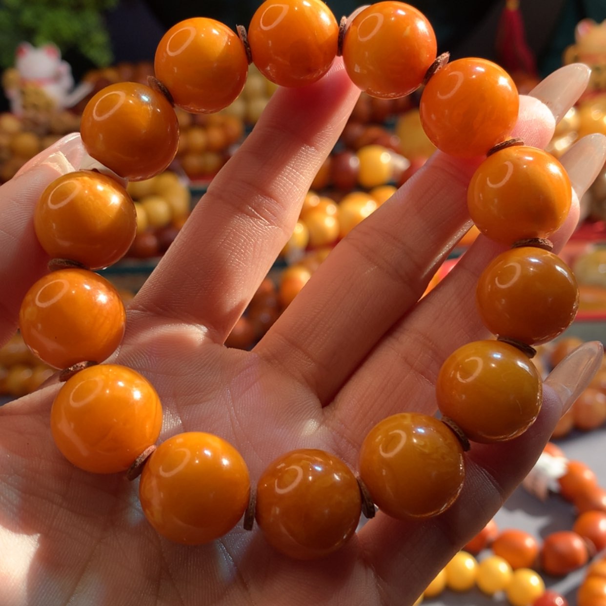 【闪购商品】琥珀手链未镶嵌蜜蜡